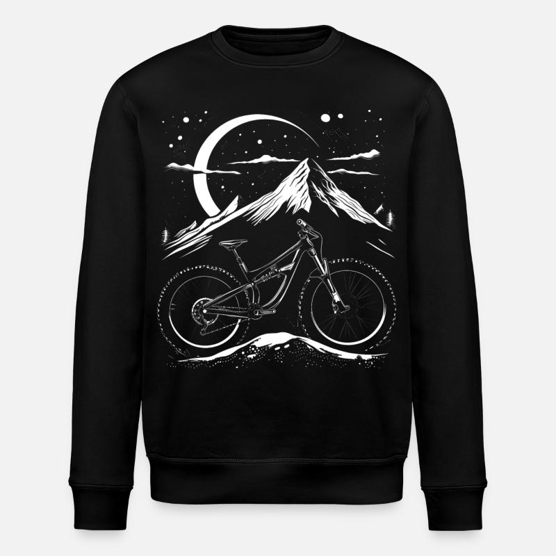Mountainbike - Stanley/Stella Unisex Bio-Sweatshirt ROLLER - Schwarz