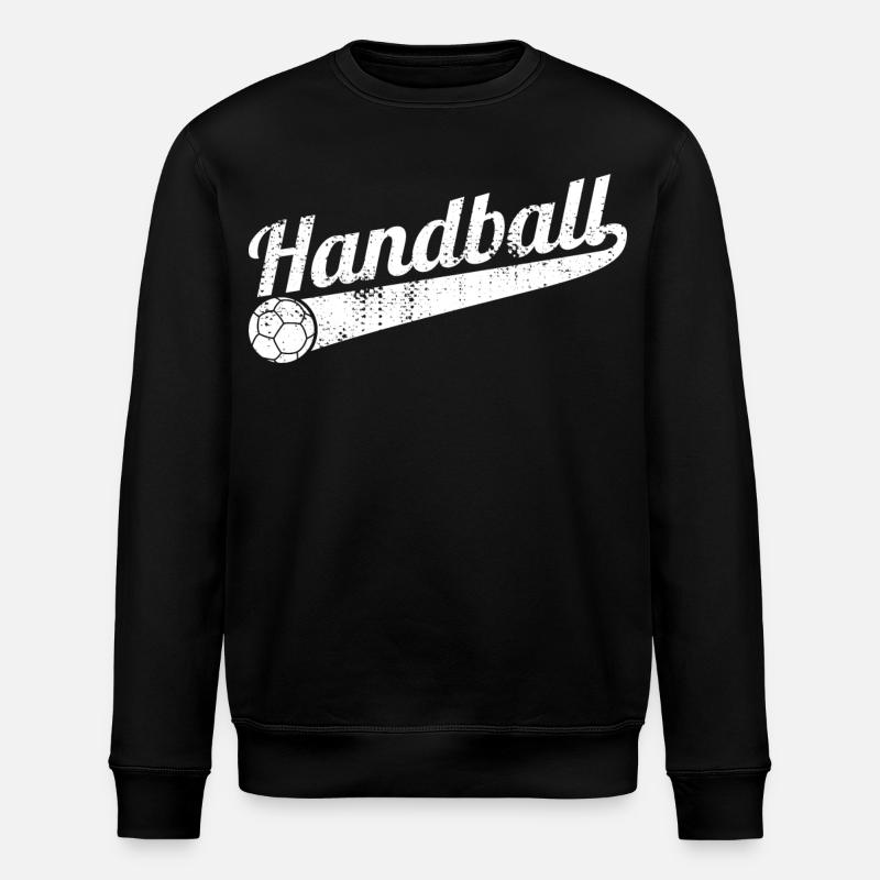 Lustiger Handball - Stanley/Stella Unisex Bio-Sweatshirt ROLLER - Schwarz