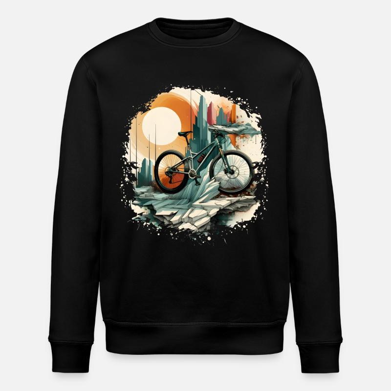 Amateurs de VTT - Sweat bio ROLLER Stanley/Stella Unisexe - noir