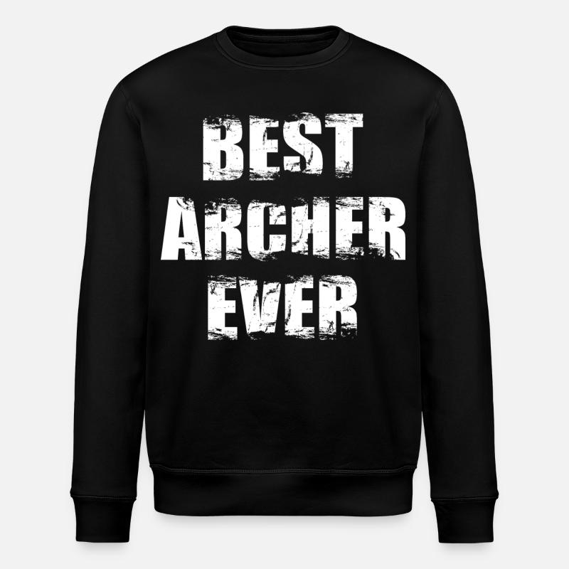 Bester Bogenschütze - Stanley/Stella Unisex Bio-Sweatshirt ROLLER - Schwarz
