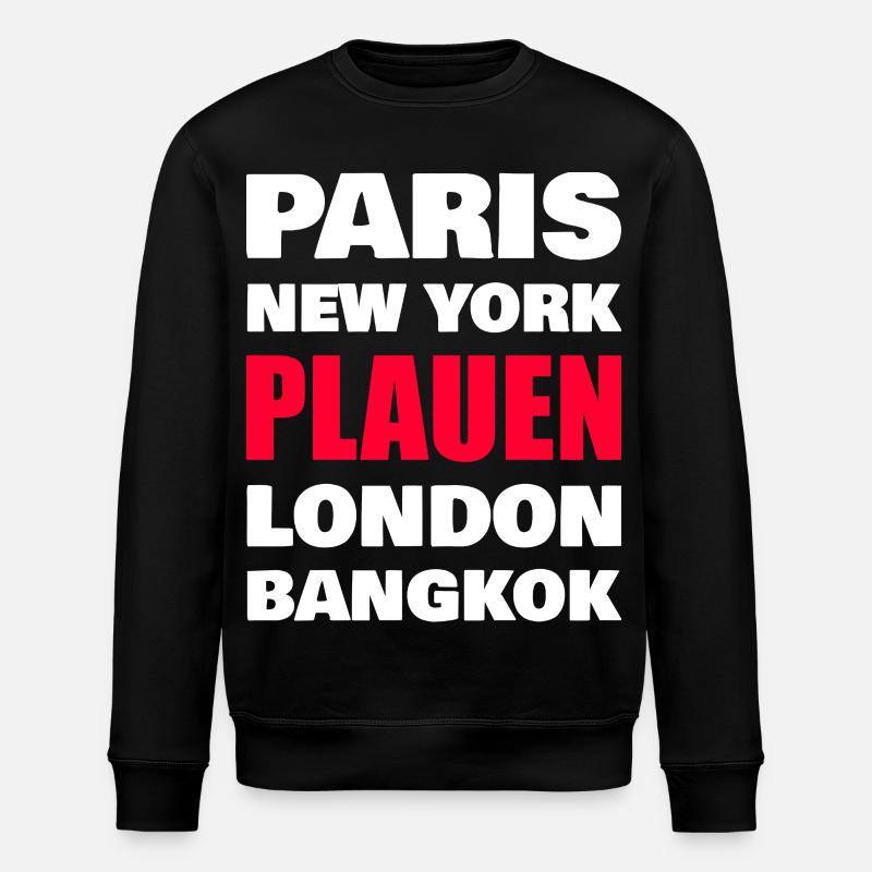 Plauen Stadt - Stanley/Stella Unisex Bio-Sweatshirt ROLLER - Schwarz