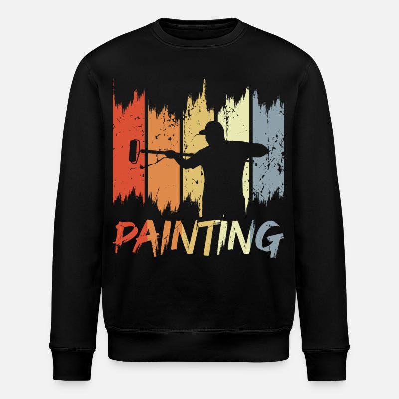 Peintre rétro - Sweat bio ROLLER Stanley/Stella Unisexe - noir