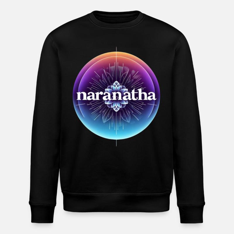Christus kommt bald - Stanley/Stella Unisex Bio-Sweatshirt ROLLER - Schwarz