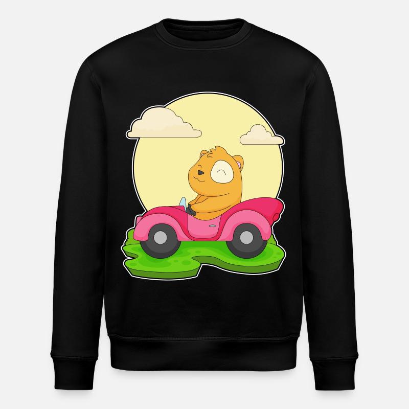 Hamster Auto - Stanley/Stella Unisex Bio-Sweatshirt ROLLER - Schwarz