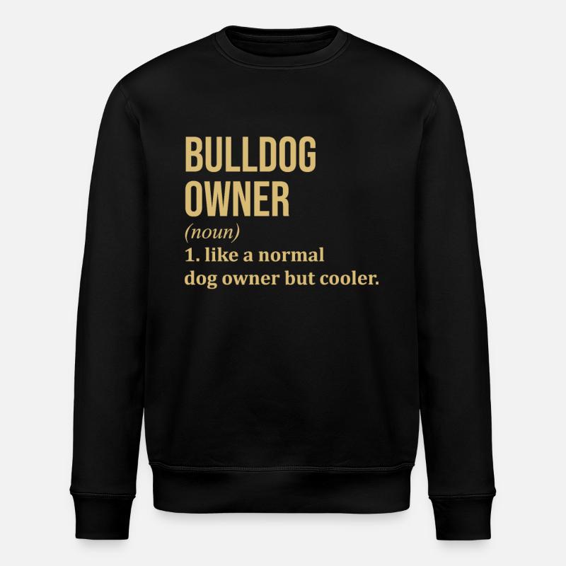 Bulldogge - Stanley/Stella Unisex Bio-Sweatshirt ROLLER - Schwarz