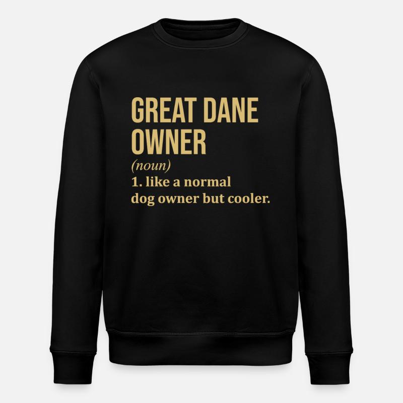 Great Dane - Stanley/Stella ROLLER Unisex Organic Sweatshirt - black