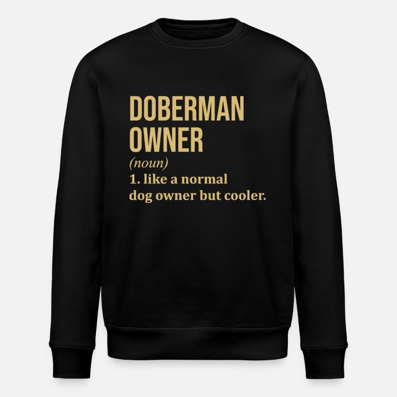 Doberman - Stanley/Stella ROLLER Unisex Organic Sweatshirt - black