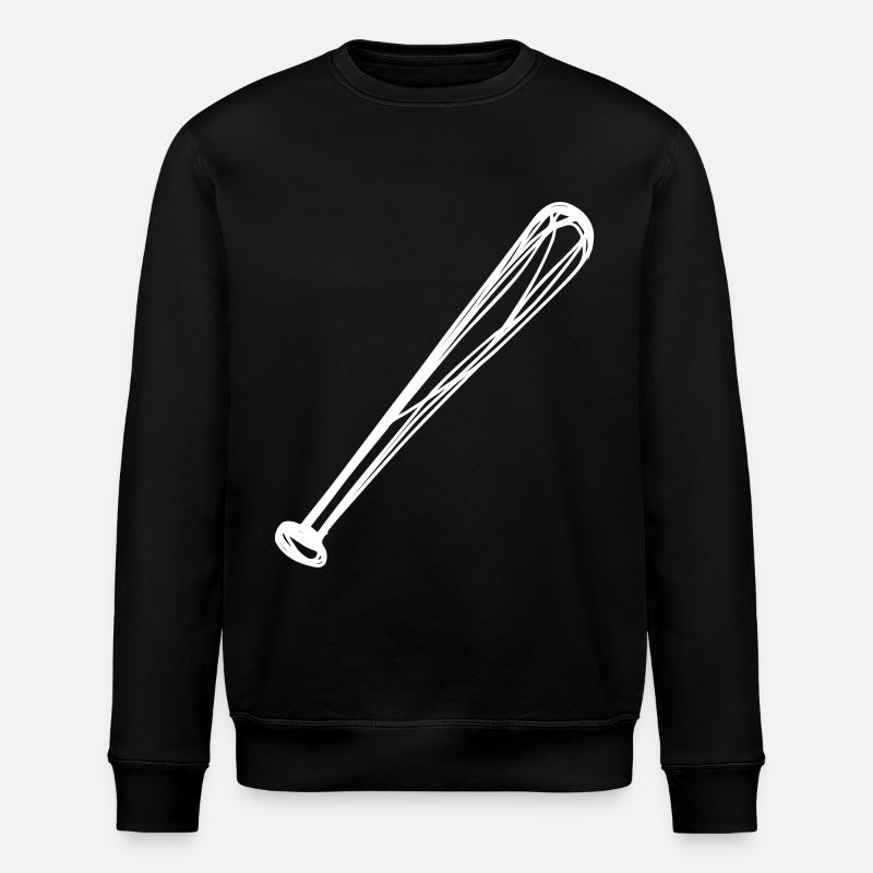 Dessin de batte de baseball - Sweat bio ROLLER Stanley/Stella Unisexe - noir