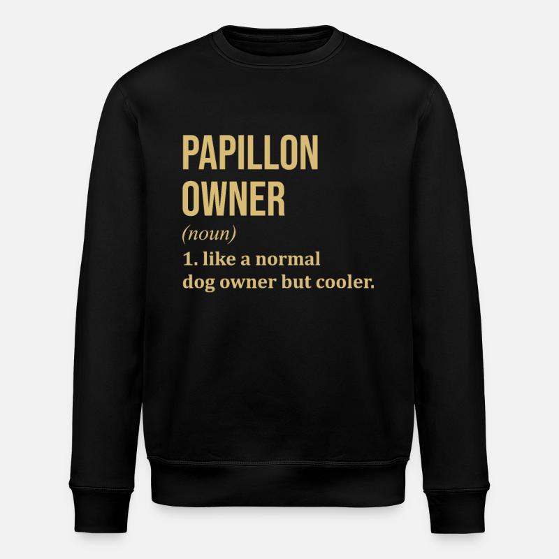 Papillon - Stanley/Stella ROLLER Unisex Organic Sweatshirt - black