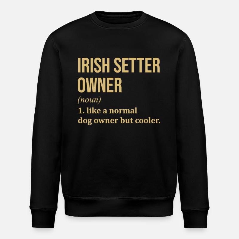 Irischer Setter - Stanley/Stella Unisex Bio-Sweatshirt ROLLER - Schwarz