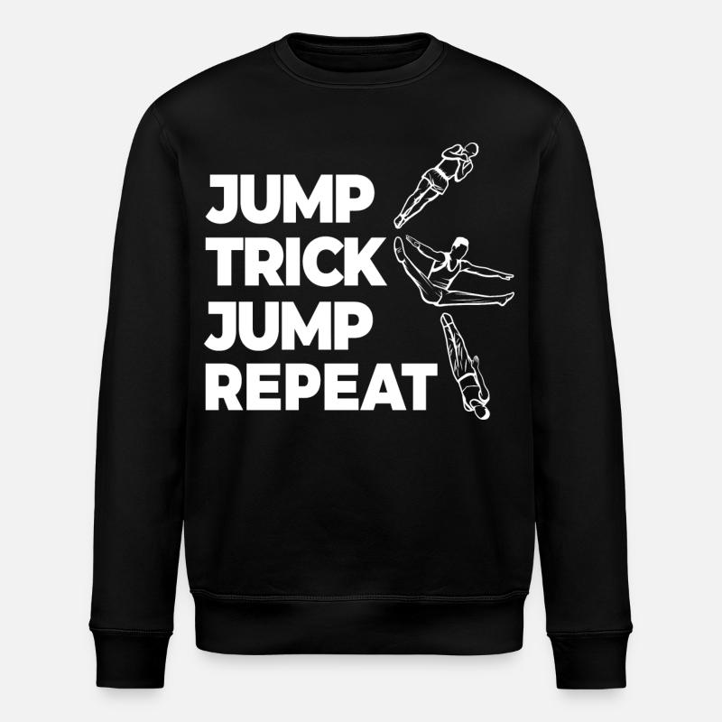 Saut Trick Saut Répétition - Sweat bio ROLLER Stanley/Stella Unisexe - noir