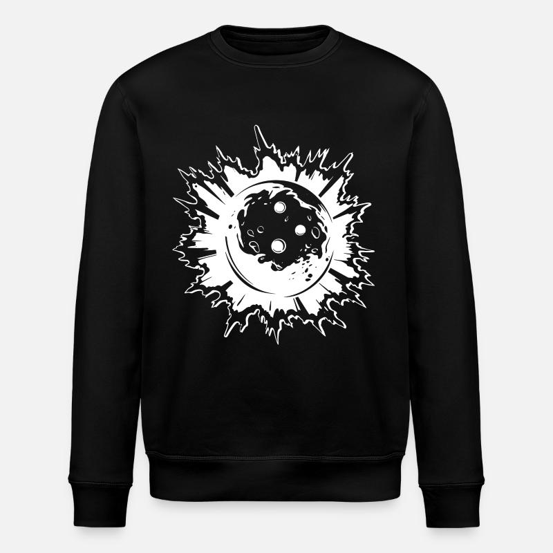 Bowling Zeichnung - Stanley/Stella Unisex Bio-Sweatshirt ROLLER - Schwarz