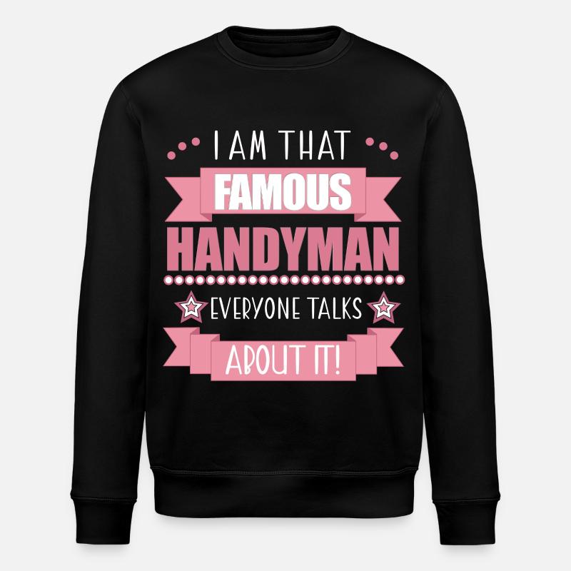 Handwerkerin Beruf Damen Geschenk - Stanley/Stella Unisex Bio-Sweatshirt ROLLER - Schwarz