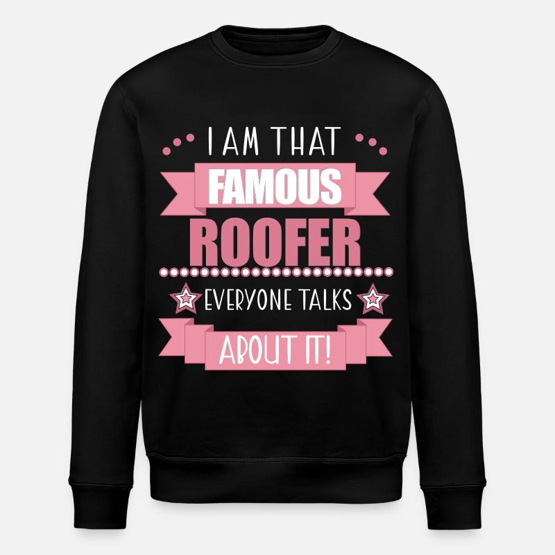 Dachdeckerin Beruf Damen Geschenk - Stanley/Stella Unisex Bio-Sweatshirt ROLLER - Schwarz