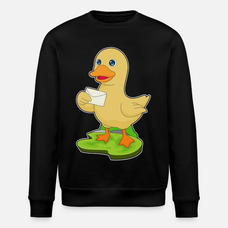 Lettre de canard - Sweat bio ROLLER Stanley/Stella Unisexe - noir