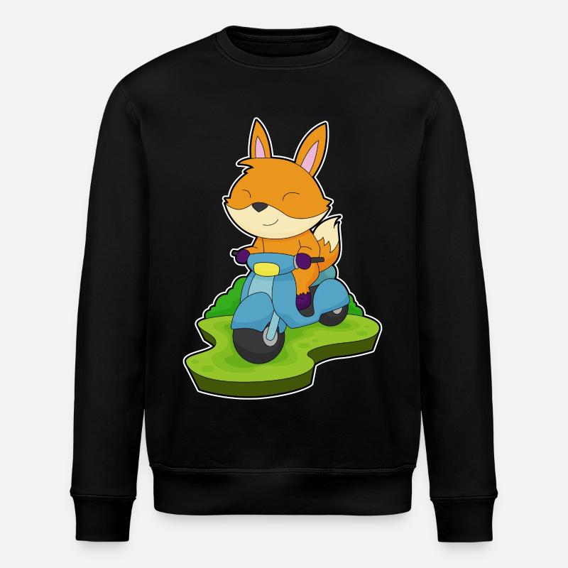 Fuchs Scooter - Stanley/Stella ROLLER Unisex Organic Sweatshirt - black