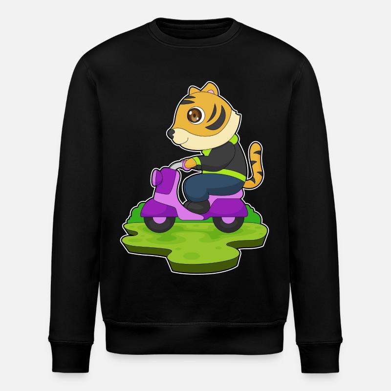 Moto Tiger - Sweat bio ROLLER Stanley/Stella Unisexe - noir