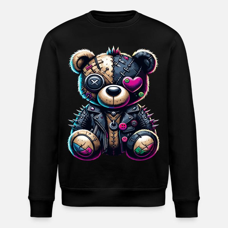 Ours en peluche Punk Emo - Sweat bio ROLLER Stanley/Stella Unisexe - noir