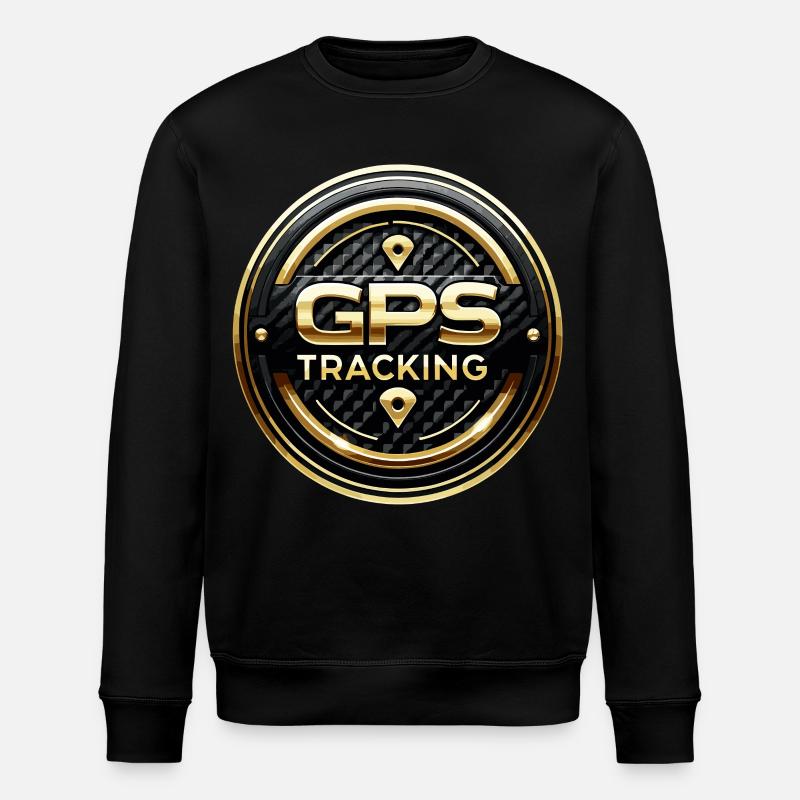 Autocollants d’avertissement GPS Carbon Gold - Sweat bio ROLLER Stanley/Stella Unisexe - noir