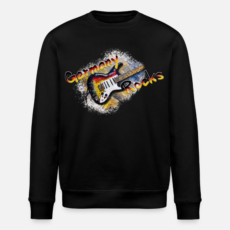 germany rocks - Stanley/Stella Unisex Bio-Sweatshirt ROLLER - Schwarz