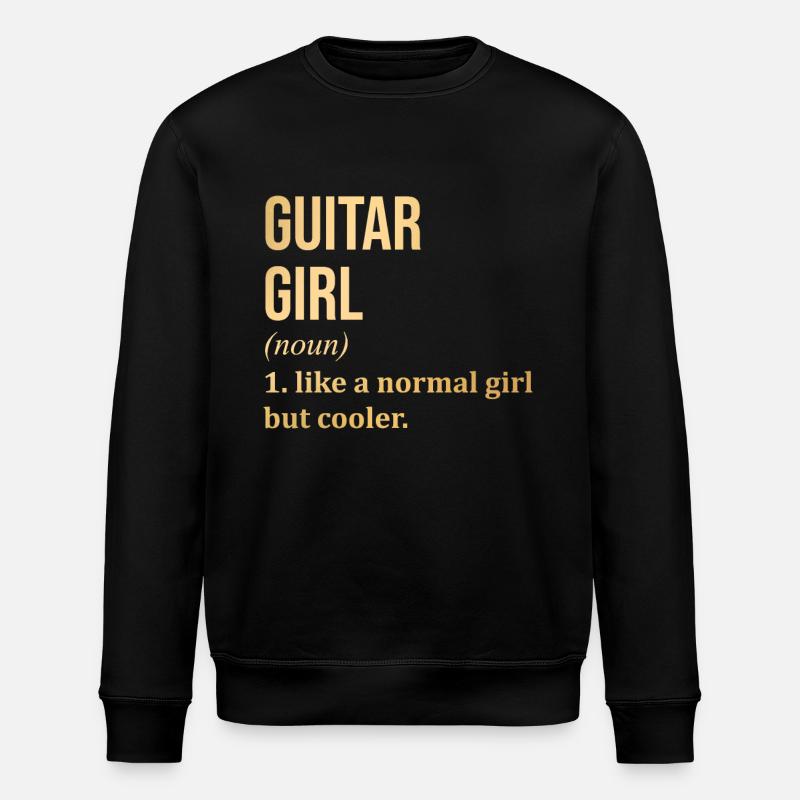 Gitarre - Stanley/Stella Unisex Bio-Sweatshirt ROLLER - Schwarz