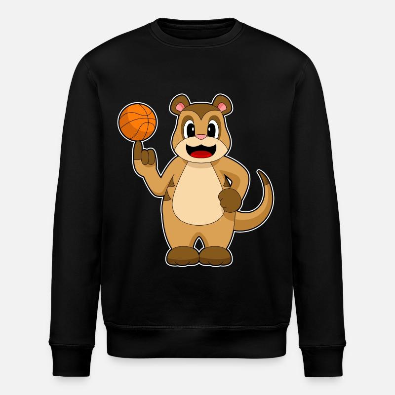 Suricate Joueur de basket-ball Basket-ball - Sweat bio ROLLER Stanley/Stella Unisexe - noir