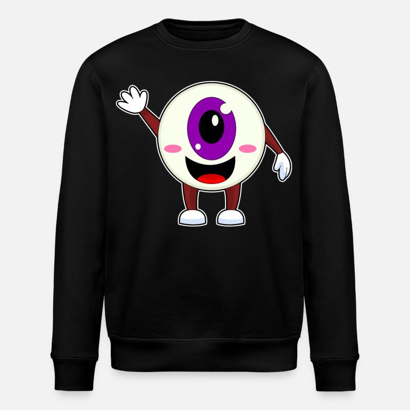 Augapfel Halloween - Stanley/Stella Unisex Bio-Sweatshirt ROLLER - Schwarz
