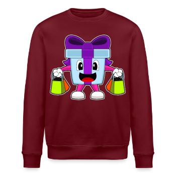 Christmas Shopping Package - Stanley/Stella ROLLER Unisex Organic Sweatshirt - burgundy - Front - Nik (191cm)
