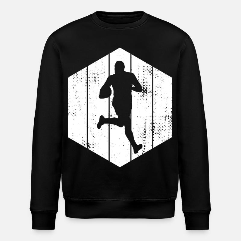 Dessin de rugby - Sweat bio ROLLER Stanley/Stella Unisexe - noir