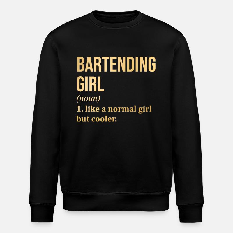 Barman - Sweat bio ROLLER Stanley/Stella Unisexe - noir