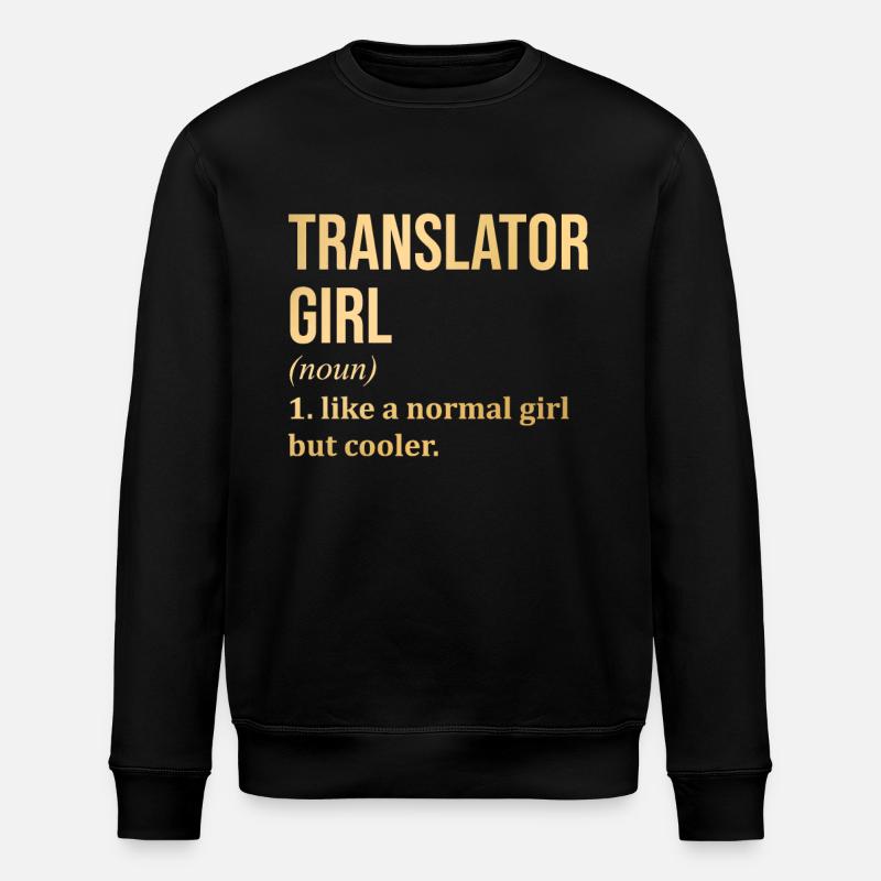 Translator - Stanley/Stella ROLLER Unisex Organic Sweatshirt - black