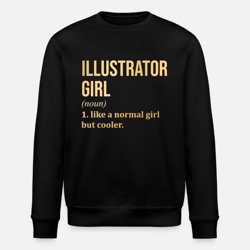 Illustrator - Stanley/Stella Unisex Bio-Sweatshirt ROLLER - Schwarz