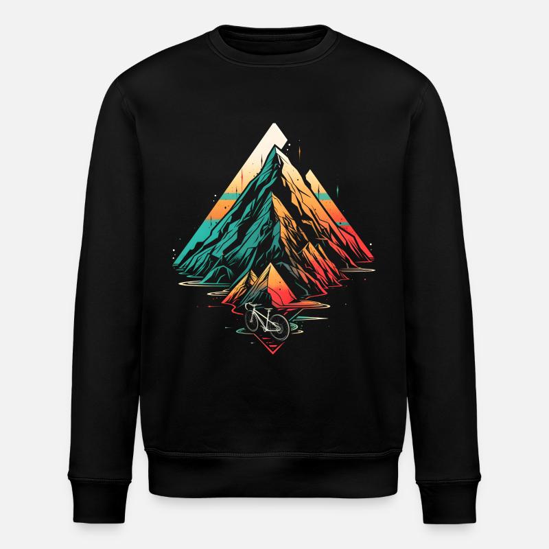 Mountainbiking Steamwave - Stanley/Stella Unisex Bio-Sweatshirt ROLLER - Schwarz
