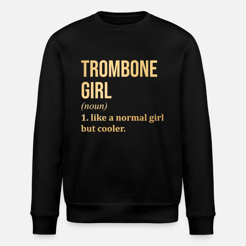 Trombone - Stanley/Stella ROLLER Unisex Organic Sweatshirt - black
