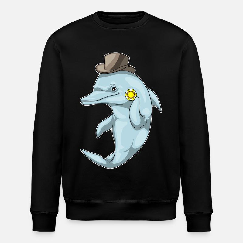 Dolphin Poker Jetons de Poker - Sweat bio ROLLER Stanley/Stella Unisexe - noir