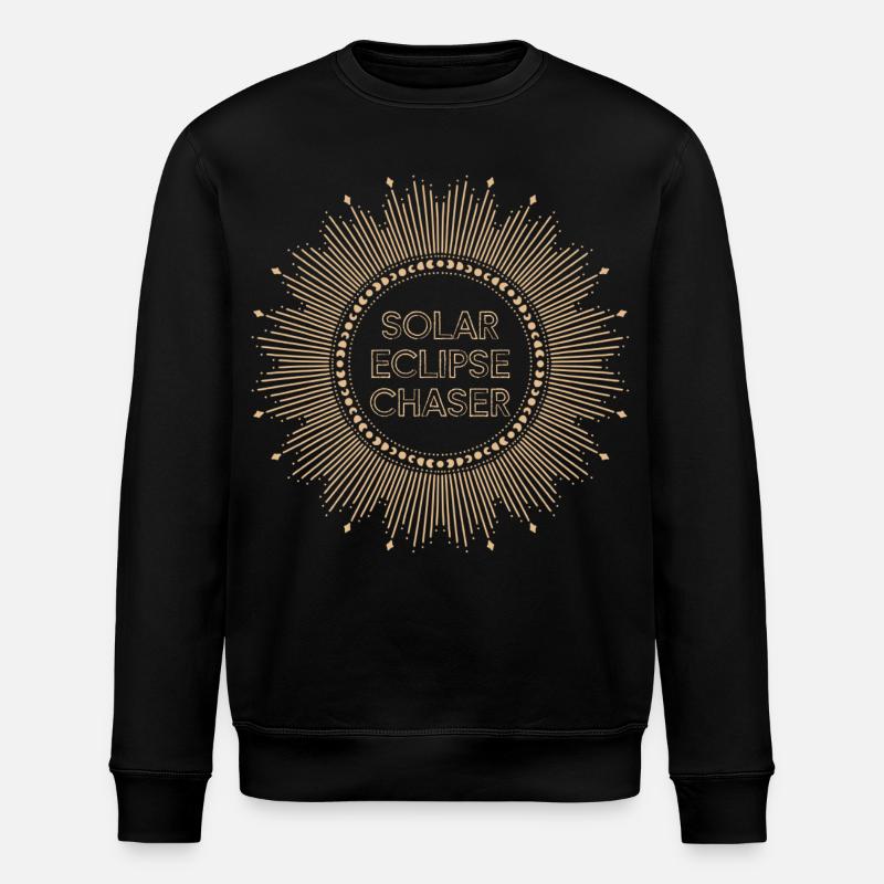 Solar eclipse chaser - Stanley/Stella Unisex Bio-Sweatshirt ROLLER - Schwarz