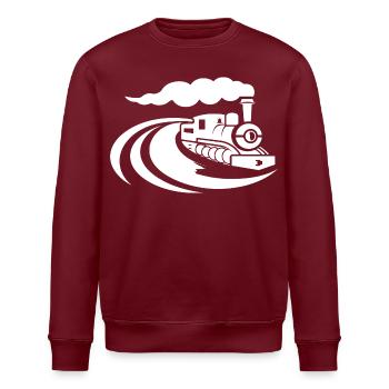 Locomotive - Sweat bio ROLLER Stanley/Stella Unisexe - bordeaux - Devant - Nik (191cm)