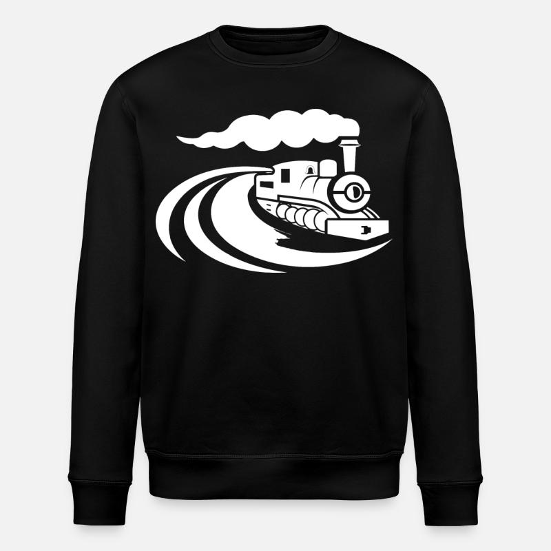 Lokomotive - Stanley/Stella Unisex Bio-Sweatshirt ROLLER - Schwarz
