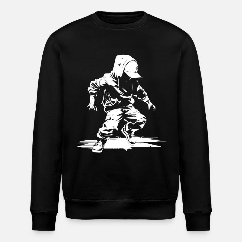 Croquis de breakdance - Sweat bio ROLLER Stanley/Stella Unisexe - noir