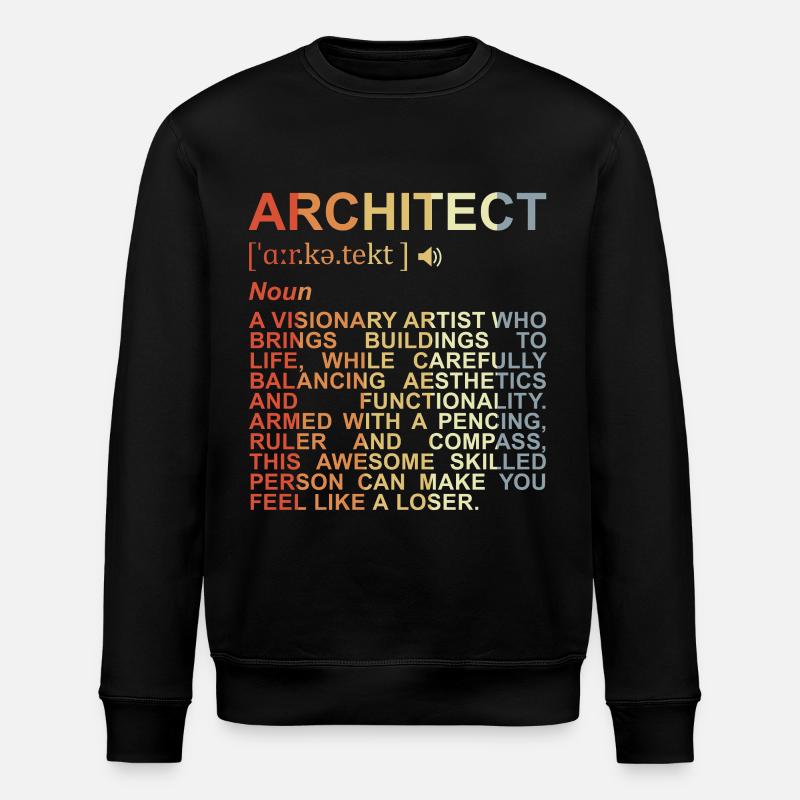 Architecte Explication des termes - Sweat bio ROLLER Stanley/Stella Unisexe - noir