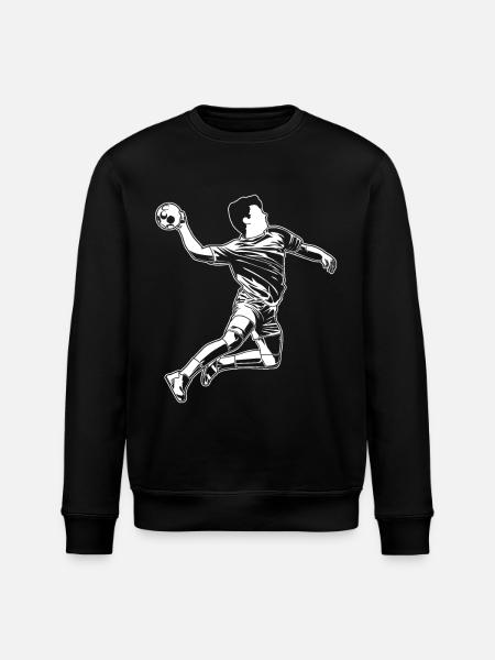 Handball Lover Sketch - Stanley/Stella ROLLER Unisex Organic Sweatshirt - black