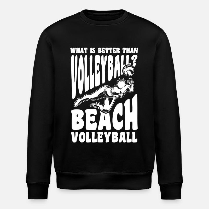 Blague sur un joueur de beach-volley - Sweat bio ROLLER Stanley/Stella Unisexe - noir