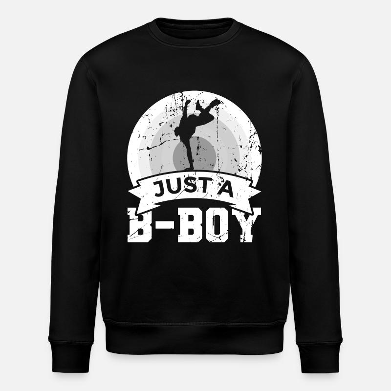 Nur ein B Boy - Stanley/Stella Unisex Bio-Sweatshirt ROLLER - Schwarz
