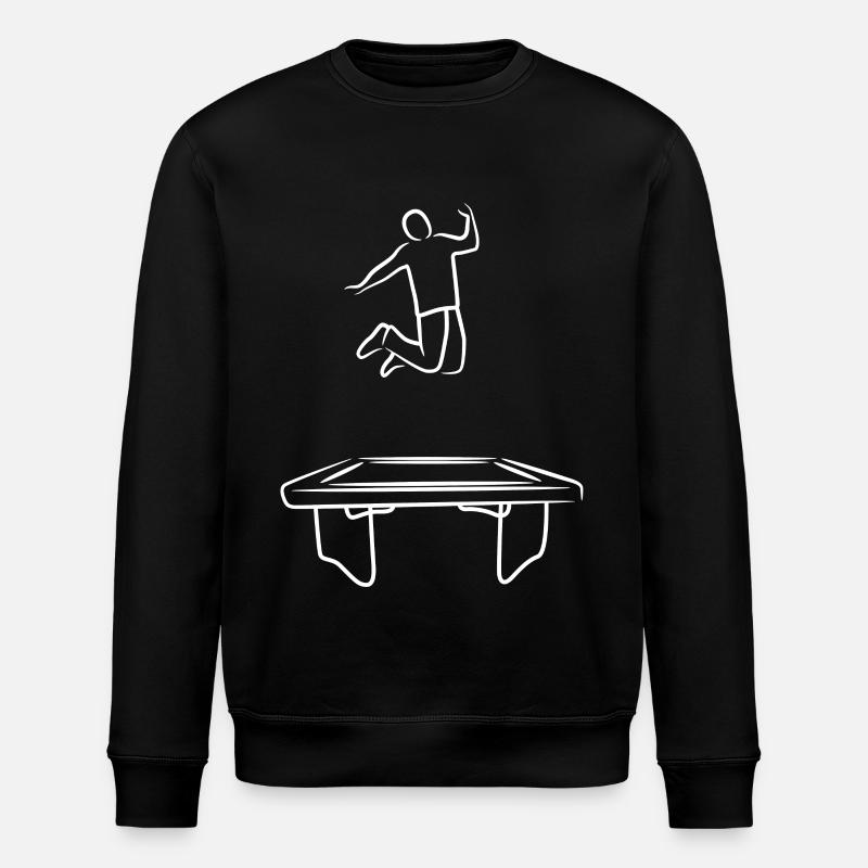 Saut trampoline amusant - Sweat bio ROLLER Stanley/Stella Unisexe - noir