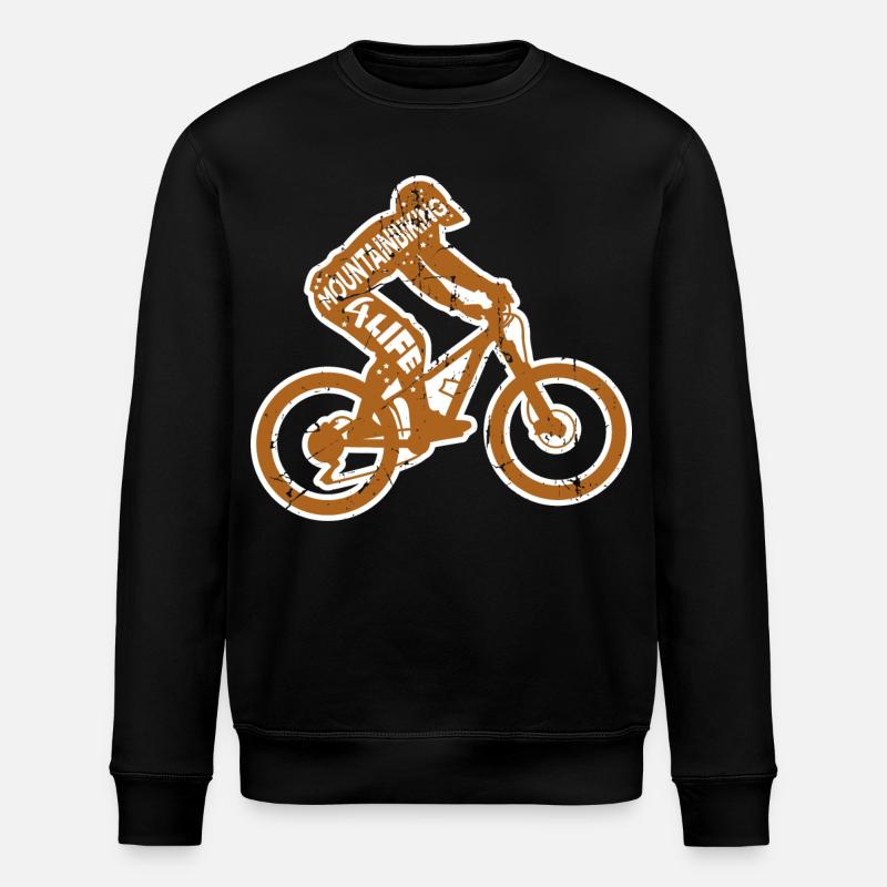 Mountainbiker Spruch - Stanley/Stella Unisex Bio-Sweatshirt ROLLER - Schwarz