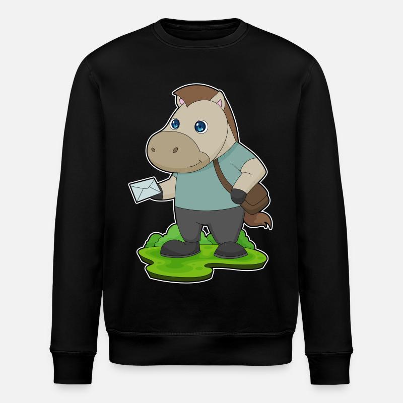 Lettre de cheval - Sweat bio ROLLER Stanley/Stella Unisexe - noir
