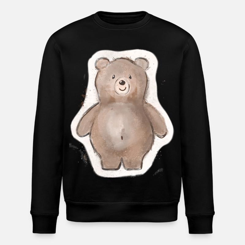 Gros ours - Sweat bio ROLLER Stanley/Stella Unisexe - noir