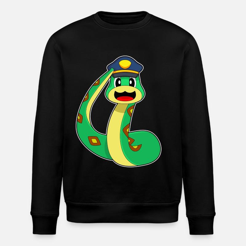 Serpent Policier Police - Sweat bio ROLLER Stanley/Stella Unisexe - noir