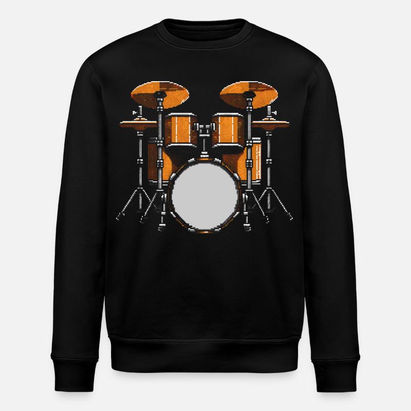 Batteur - Sweat bio ROLLER Stanley/Stella Unisexe - noir