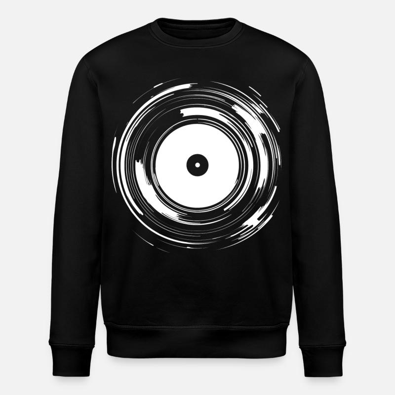 Disc Jockey Turntable - Stanley/Stella ROLLER Unisex Organic Sweatshirt - black